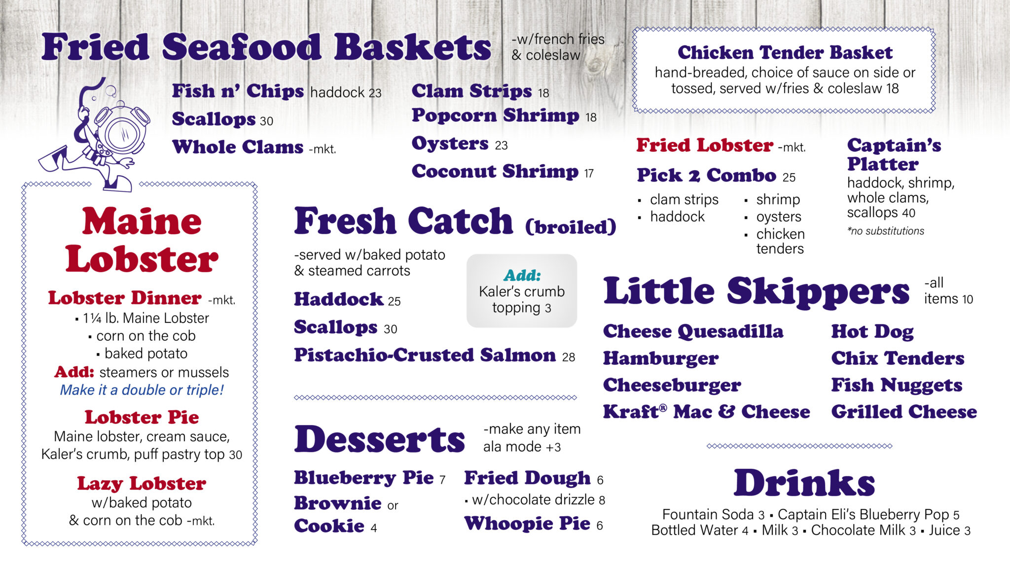 Kaler's Restaurant - Fresh Local Seafood - Boothbay Harbor, Maine